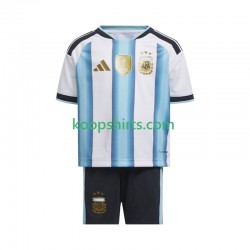 WK 2026 Argentinië Thuis Tenue Kinder Voetbalshirts Korte Mouwen