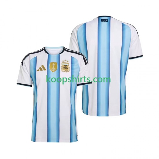 WK 2026 Argentinië Thuis Tenue Heren Voetbalshirts Korte Mouwen