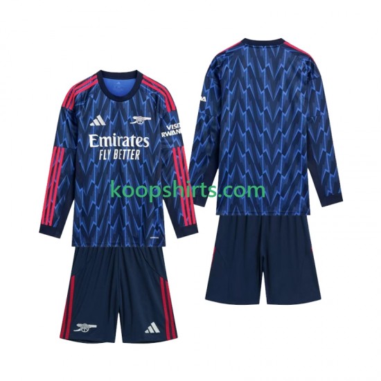 Arsenal Uit Tenue Kinder Voetbalshirts 2025-2026 Lange Mouwen