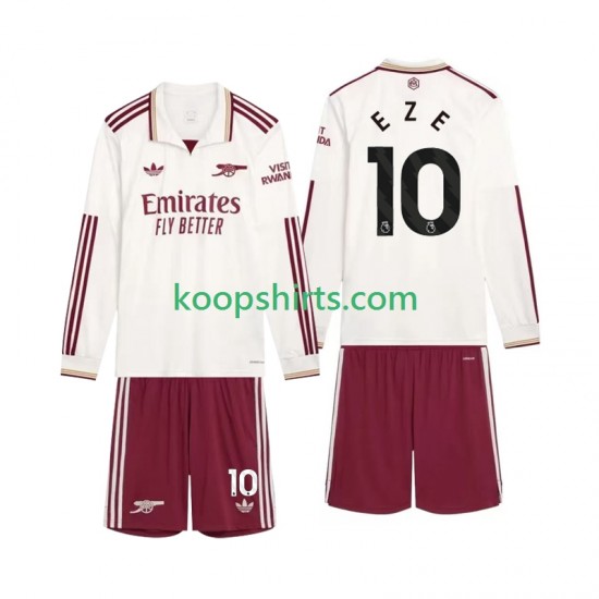 Arsenal Derde Tenue Kinder Voetbalshirts Eze 10 2025-2026 Lange Mouwen
