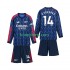 Arsenal Uit Tenue Kinder Voetbalshirts Gyokeres 14 2025-2026 Lange Mouwen