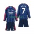 Arsenal Uit Tenue Kinder Voetbalshirts Saka 7 2025-2026 Lange Mouwen