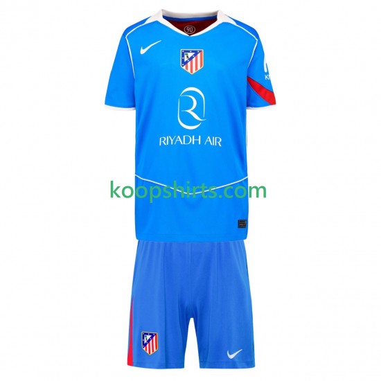 Atlético Madrid Derde Tenue Kinder Voetbalshirts 2025-2026 Korte Mouwen