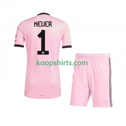 FC Bayern München Doelman Derde Tenue Kinder Voetbalshirts Manuel Neuer 1 UCL 2025-2026 Korte Mouwen