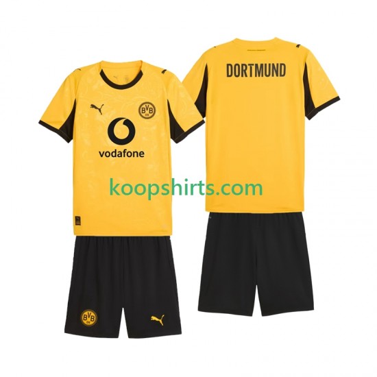 Borussia Dortmund Thuis Tenue Kinder Voetbalshirts Cup 2025-2026 Korte Mouwen