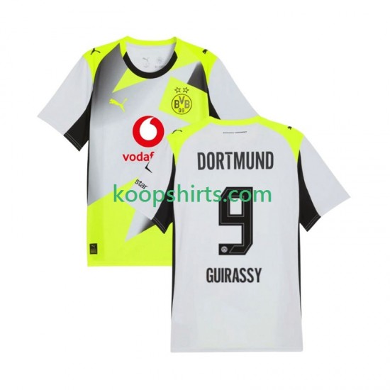 Borussia Dortmund Uit Tenue Heren Voetbalshirts Serhou Guirassy 9 2025-2026 Korte Mouwen