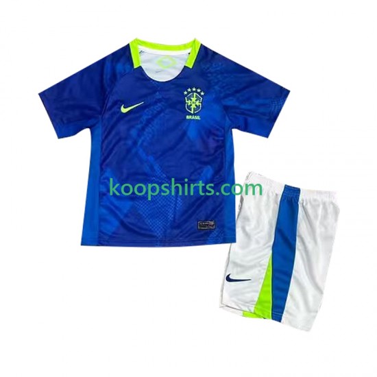 Brazilië Uit Tenue Kinder Voetbalshirts 2025-2026 Korte Mouwen