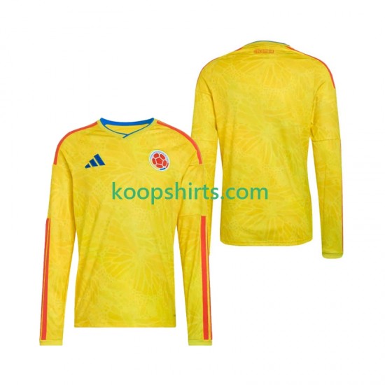 WK 2026 Colombia Thuis Tenue Heren Voetbalshirts Lange Mouwen
