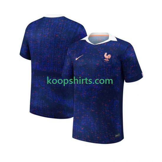 Frankrijk Thuis Tenue Heren Voetbalshirts 2025 Korte Mouwen