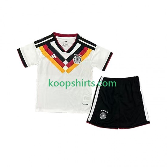 WK 2026 Duitsland Thuis Tenue Kinder Voetbalshirts Korte Mouwen