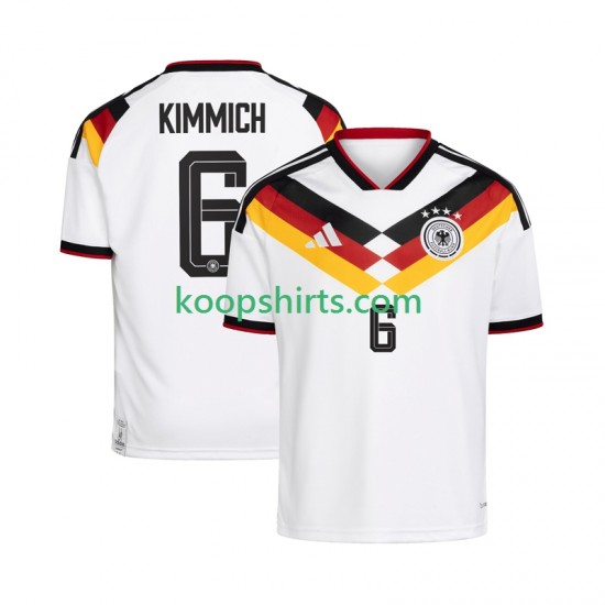 WK 2026 Duitsland Thuis Tenue Heren Voetbalshirts Joshua Kimmich 6 Korte Mouwen