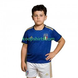 WK 2026 Italië Thuis Tenue Kinder Voetbalshirts Korte Mouwen