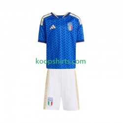 WK 2026 Italië Thuis Tenue Kinder Voetbalshirts Korte Mouwen