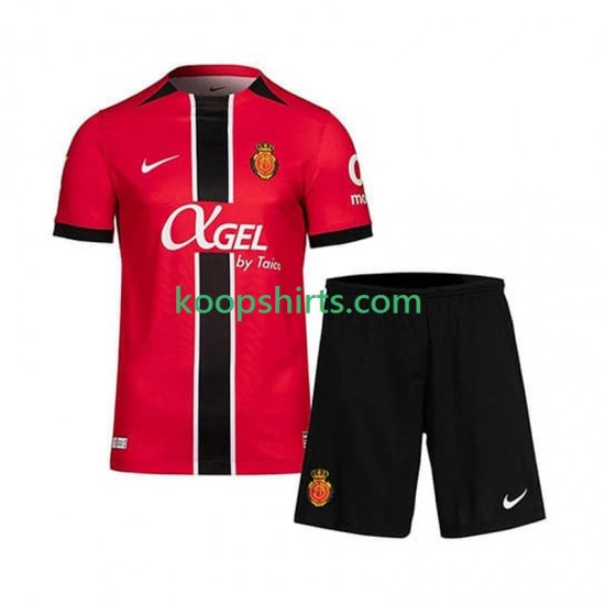 Thuis Tenue Kinder Voetbalshirts RCD Mallorca 2025-2026 Korte Mouwen