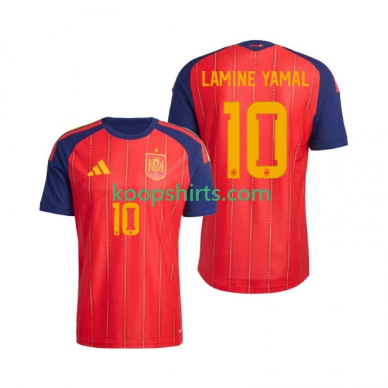 WK 2026 Spanje Thuis Tenue Heren Voetbalshirts Lamine Yamal 10 Korte Mouwen