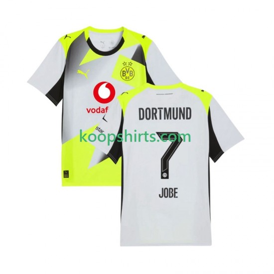 Borussia Dortmund Uit Tenue Heren Voetbalshirts Jobe Bellingham 7 2025-2026 Korte Mouwen
