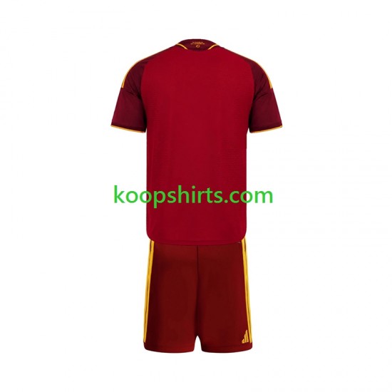 AS Roma Thuis Tenue Kinder Voetbalshirts 2026-2027 Korte Mouwen
