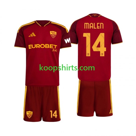 AS Roma Thuis Tenue Kinder Voetbalshirts Donyell Malen 14 2026-2027 Korte Mouwen
