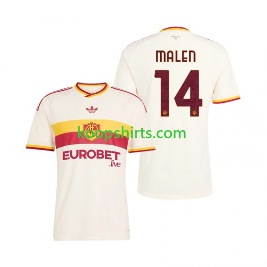 AS Roma Uit Tenue Heren Voetbalshirts Donyell Malen 14 2026-2027 Korte Mouwen