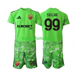 AS Roma Doelman Thuis Tenue Kinder Voetbalshirts Mile Svilar 99 2026-2027 Korte Mouwen