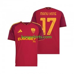 AS Roma Thuis Tenue Heren Voetbalshirts Manu Kone 17 2026-2027 Korte Mouwen