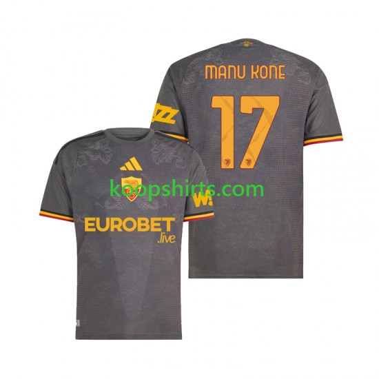 AS Roma Derde Tenue Heren Voetbalshirts Manu Kone 17 2026-2027 Korte Mouwen
