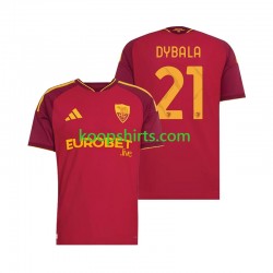 AS Roma Thuis Tenue Heren Voetbalshirts Paulo Dybala 21 2026-2027 Korte Mouwen