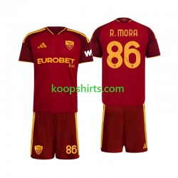 AS Roma Thuis Tenue Kinder Voetbalshirts Rodrigo Mora 86 2026-2027 Korte Mouwen