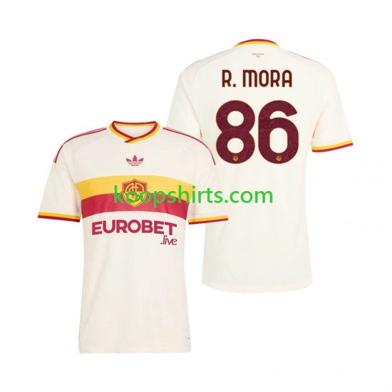 AS Roma Uit Tenue Heren Voetbalshirts Rodrigo Mora 86 2026-2027 Korte Mouwen