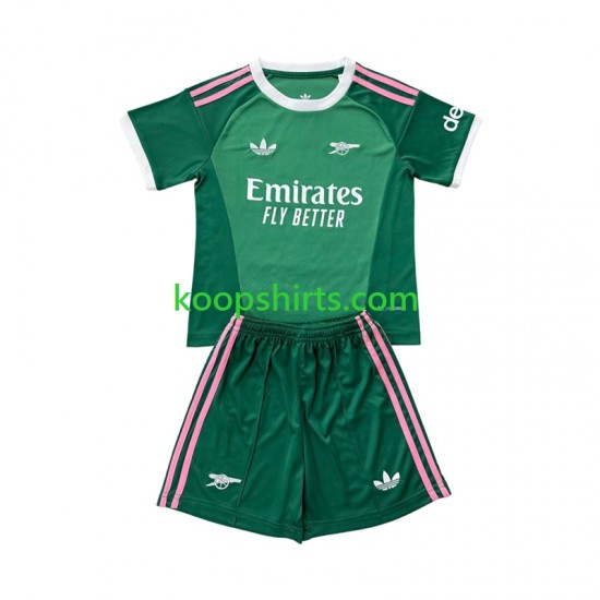 Arsenal Doelman Derde Tenue Kinder Voetbalshirts 2026-2027 Korte Mouwen