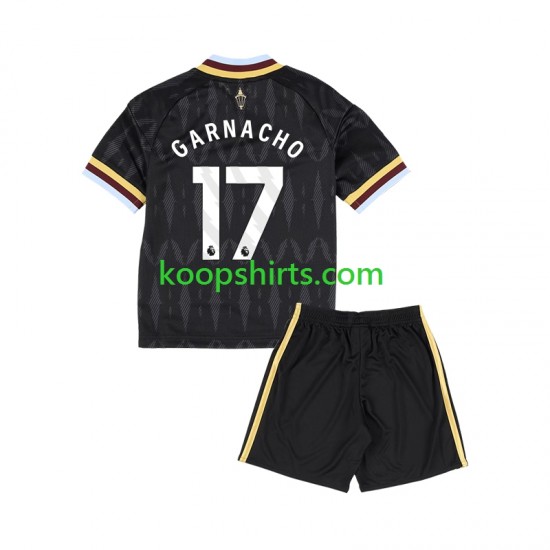 Aston Villa Uit Tenue Kinder Voetbalshirts Alejandro Garnacho 17 2026-2027 Korte Mouwen