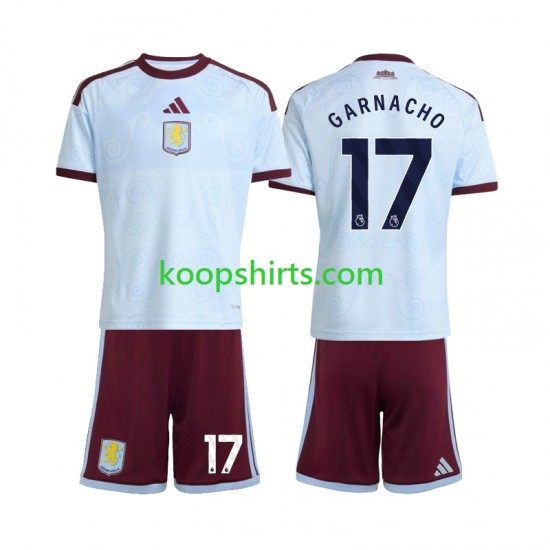 Aston Villa Derde Tenue Kinder Voetbalshirts Alejandro Garnacho 17 2026-2027 Korte Mouwen