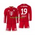 FC Bayern München Thuis Tenue Kinder Voetbalshirts Alphonso Davies 19 2026-2027 Lange Mouwen