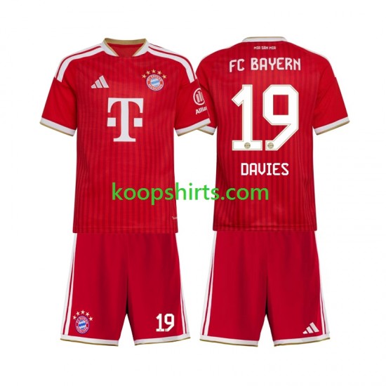FC Bayern München Thuis Tenue Kinder Voetbalshirts Alphonso Davies 19 2026-2027 Korte Mouwen