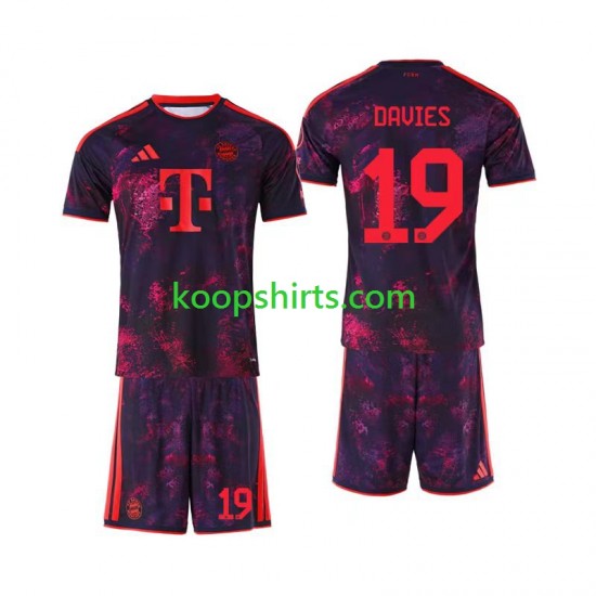 FC Bayern München Derde Tenue Kinder Voetbalshirts Alphonso Davies 19 2026-2027 Korte Mouwen