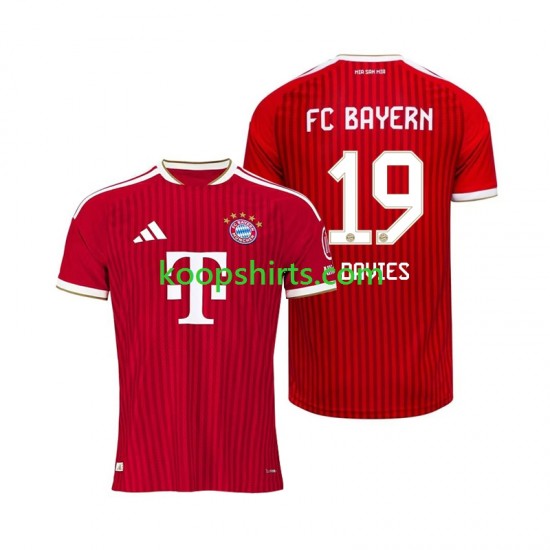 FC Bayern München Thuis Tenue Heren Voetbalshirts Alphonso Davies 19 2026-2027 Korte Mouwen