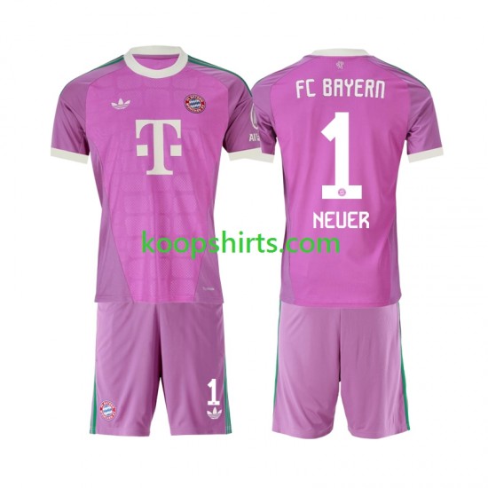 FC Bayern München Doelman Derde Tenue Kinder Voetbalshirts Manuel Neuer 1 2026-2027 Korte Mouwen
