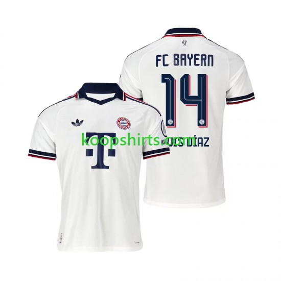 FC Bayern München Uit Tenue Heren Voetbalshirts Luis Diaz 14 2026-2027 Korte Mouwen