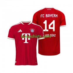 FC Bayern München Thuis Tenue Heren Voetbalshirts Luis Diaz 14 2026-2027 Korte Mouwen