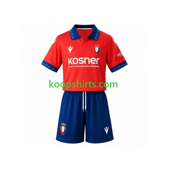 CA Osasuna Thuis Tenue Kinder Voetbalshirts 2026-2027 Korte Mouwen