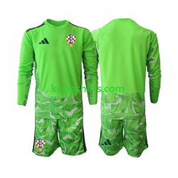Kroatië Doelman Thuis Tenue Kinder Voetbalshirts 2026-2027 Lange Mouwen