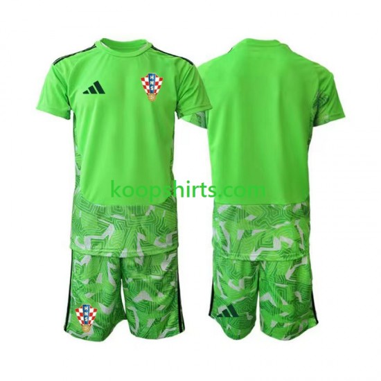 Kroatië Doelman Thuis Tenue Kinder Voetbalshirts 2026-2027 Korte Mouwen