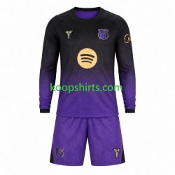 FC Barcelona Uit Tenue Kinder Voetbalshirts 2026-2027 Lange Mouwen