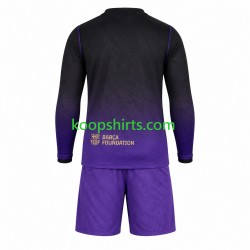 FC Barcelona Uit Tenue Kinder Voetbalshirts 2026-2027 Lange Mouwen