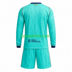 FC Barcelona Derde Tenue Kinder Voetbalshirts 2026-2027 Lange Mouwen