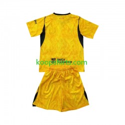 FC Barcelona Doelman Vierde Tenue Kinder Voetbalshirts 2026-2027 Korte Mouwen