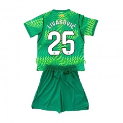 FC Barcelona Doelman Thuis Tenue Kinder Voetbalshirts Dominik Livakovic 25 2026-2027 Korte Mouwen