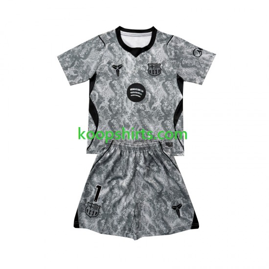 FC Barcelona Doelman Uit Tenue Kinder Voetbalshirts Joan Garcia 1 2026-2027 Korte Mouwen