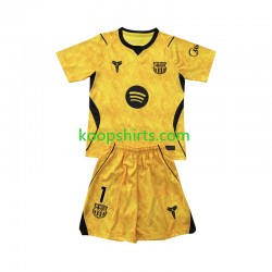 FC Barcelona Doelman Vierde Tenue Kinder Voetbalshirts Joan Garcia 1 2026-2027 Korte Mouwen