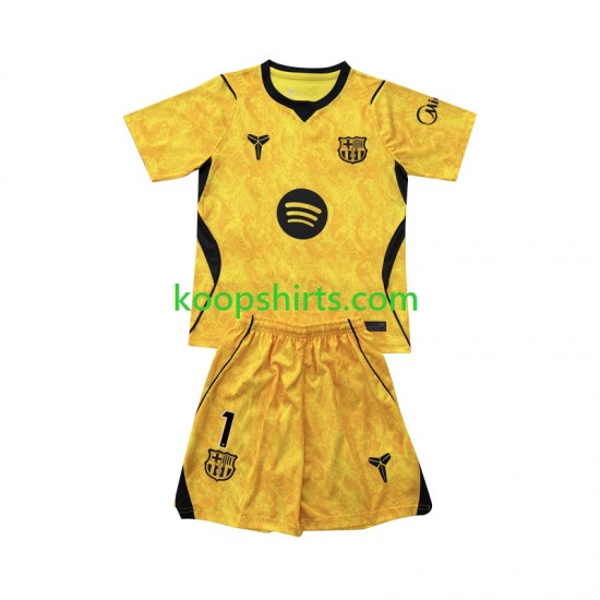 FC Barcelona Doelman Vierde Tenue Kinder Voetbalshirts Joan Garcia 1 2026-2027 Korte Mouwen